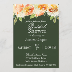 Brautparty für Blumenwald Einladung