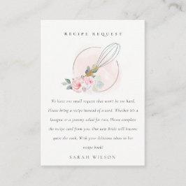 Brautparty für Blumenzwiebeln Begleitkarte