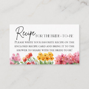Brautparty für den Blumenladen Begleitkarte