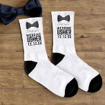 Brautparty für den Eheschließungsnamen Socken<br><div class="desc">Geeignete Hochzeitssocken für Ihre Hochzeitsdiener. Sie können eine Farbe hinzufügen,  um Ihre Hochzeit Thema oder behalt sie weiß.</div>