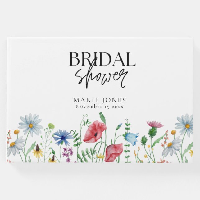 Brautparty für die Weißästhetik Gästebuch (Vorderseite)