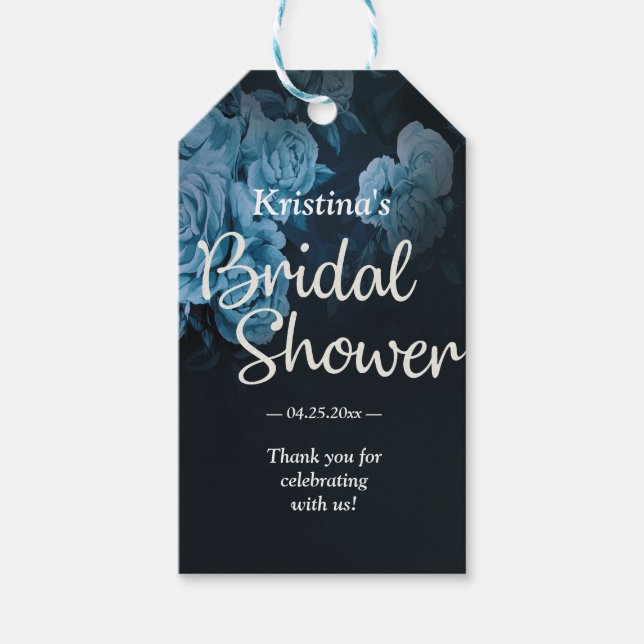 Brautparty für einfache Chic-geometrische Rahmen Geschenkanhänger (Vorderseite)