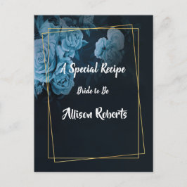 Brautparty für einfache Chic-geometrische Rahmen Postkarte