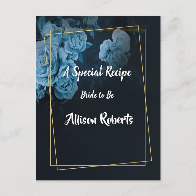 Brautparty für einfache Chic-geometrische Rahmen Postkarte (Vorderseite)