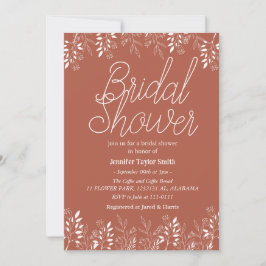 Brautparty für einfache und schicke Wildblume Einladung