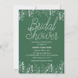 Brautparty für einfache und schicke Wildblume Einladung