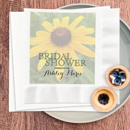 Brautparty für Floral Solo Rudbeckia Fotograf Cust Serviette