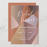 Brautparty für geometrische Formen