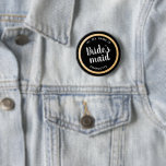Brautparty für Gold-Glitzer in Vegas Name Button<br><div class="desc">Dieser schwarze Button-Button ist das perfekte Accessoire für Gruppenfreunde oder Brautpartys in der Stadt, die Junggeselinnen-Abschied feiern. Mit 100% personalisierbarem Text und einem hübschen Ring von Imitaten Gold Glitzer, diese Schaltfläche vereinen Ihr Party ohne Gefühl Käsespezialität und fungieren als Namensschilder, um allen zu helfen, einander vor dem großen Tag zu...</div>