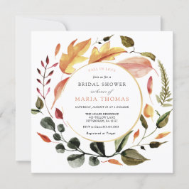 Brautparty für Herbstausgänge Einladung