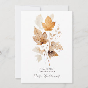 Brautparty für Herbstverläufe Vielen Dank Einladung