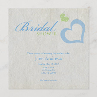 Brautparty für Herz-Kreislauf-Erkrankungen - Blau  Einladung