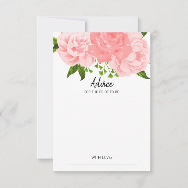 Brautparty für Korallenflora Einladung (Vorderseite)