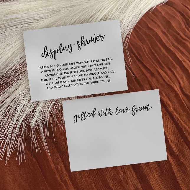 Brautparty für lässige Skriptanzeige ohne Geschenk Begleitkarte (Von Creator hochgeladen)