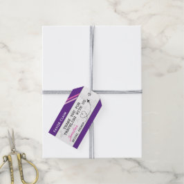 Brautparty für lila Bevorzugung Geschenkanhänger