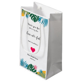 Brautparty für mehrfarbige Blätter Kleine Geschenktüte