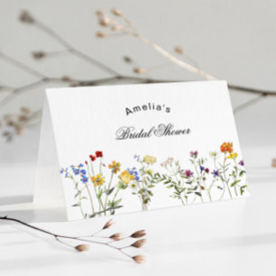 Brautparty für Minimalistische Wildblume Dankeskarte