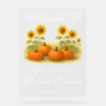 Brautparty für Pumpkin und Sonnenblumen