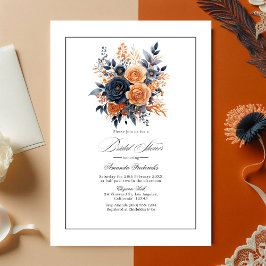 Brautparty für Seeschiffe und Orangefarbene Wasser Einladung