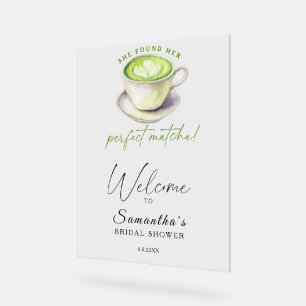 Brautparty für Tee aus Aqua-Cola Acrylschild