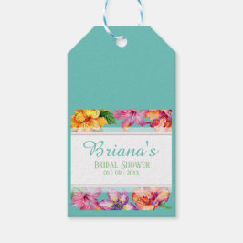 Brautparty für tropischen Hibiskus Geschenkanhänger