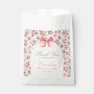 Brautparty für Vintage rosa Blume Geschenktütchen