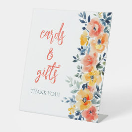 Brautparty für Wasserfarben CUSTOM Sockelschild