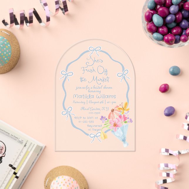 Brautparty für Wasserfarben vom Markt Acryleinladungen (Insitu (Feier))