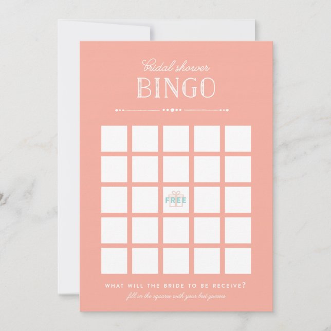 Brautparty Game - Bingo (Vorderseite)