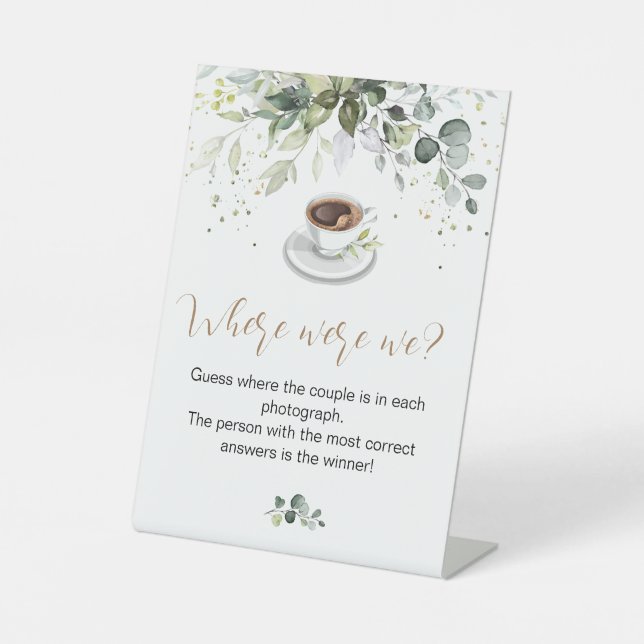 Brautparty Game Pedestal Sign Sockelschild (Vorderseite)