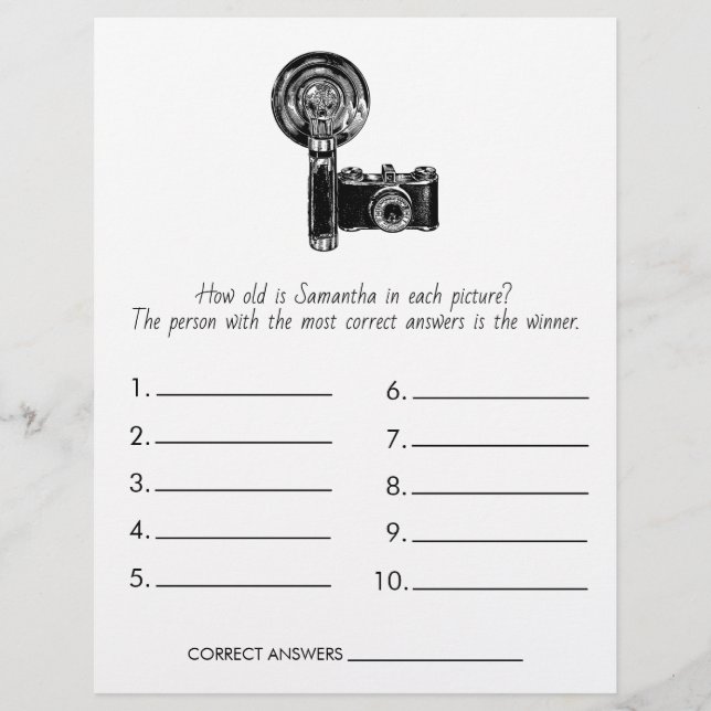 Brautparty Game rät die Hochzeit Flyer (Vorne)