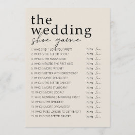 Brautparty Game - Wedding Shoe Game Programm