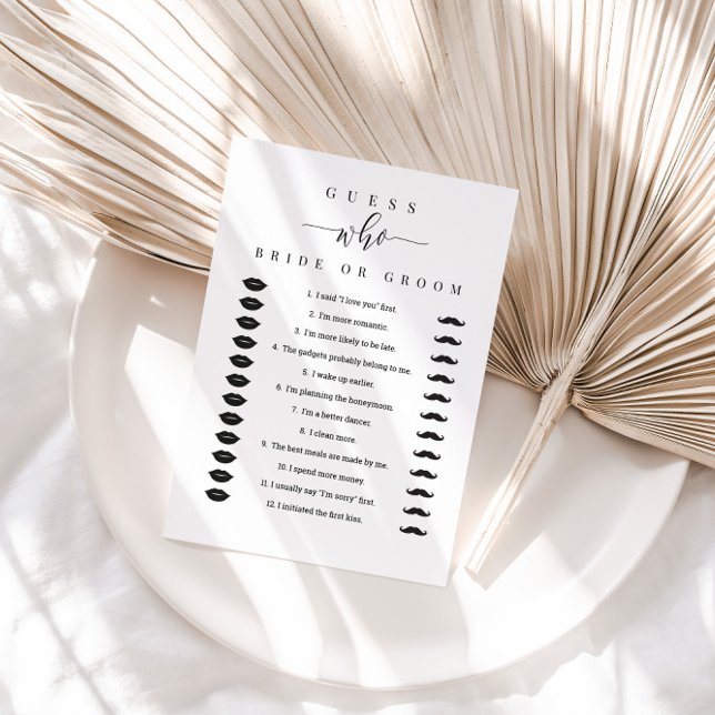 Brautparty Game Wer sagte es die Braut oder Gräuel Einladung (Von Creator hochgeladen)