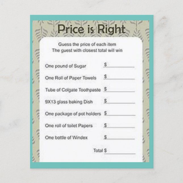 BRAUTPARTY GAMES FLYER (Vorne)