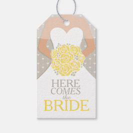 Brautparty Gelbe Probe Hochzeitsgeschenk Geschenkanhänger