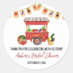 Brautparty-Geschenk: Sie ist vom Markt Runder Aufkleber