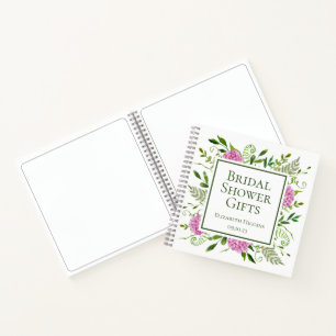 Brautparty-Geschenke mit rosa Hortensien Notizbuch