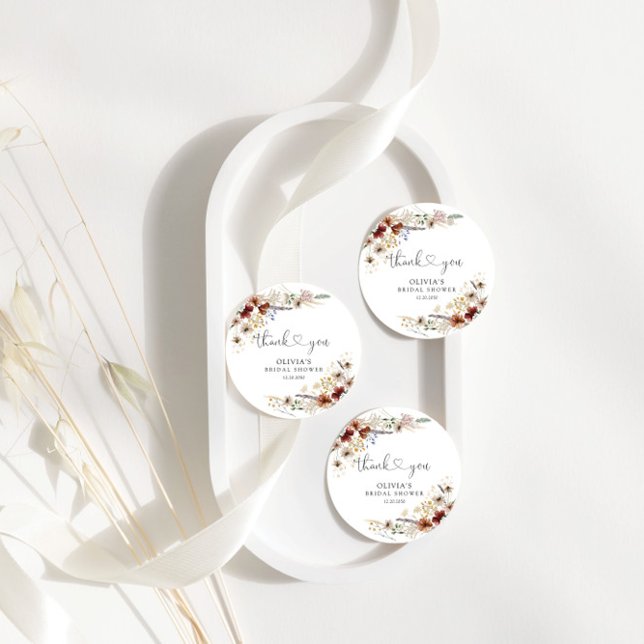 Brautparty-Geschenkmarke für Tiny Wildblume Geschenkanhänger (Von Creator hochgeladen)