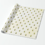 Brautparty Geschenkpapier<br><div class="desc">Braut zu sein! Brautparty mit gelbem Untergrund</div>