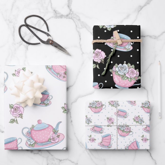 Brautparty Geschenkpapier Set (Vorderseite)