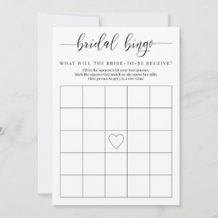 Brautparty Gift Bingo Game Card Einladung