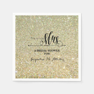 Brautparty Gold Glitzer Future Frau Modern Fab Serviette