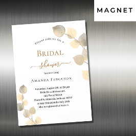 Brautparty Golden Eucalyptus Spries Luxus Magnetkarte