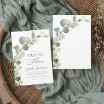 Brautparty Greenery Eucalyptus Einladung Flyer<br><div class="desc">Feiern Sie die Braut-in-Stil mit unserer wunderschönen eukalyptus Brautdusche Einladung. Dieses wunderschöne Design mit eleganten Eukalyptus-Blätter vor einem sanften, neutralen Hintergrund macht es zur perfekten Wahl für ein botanisches Brautparty. Mit unserer atemberaubenden Eukalyptus-Brautdusche machen Sie den besonderen Tag der Braut noch unvergesslicher. Mit seinem schönen Design und seinen individuell anpassbaren...</div>