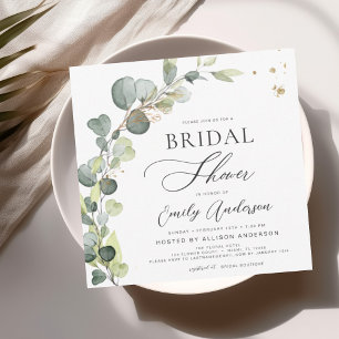 Brautparty Greenery Eucalyptus Succulent Save The Date