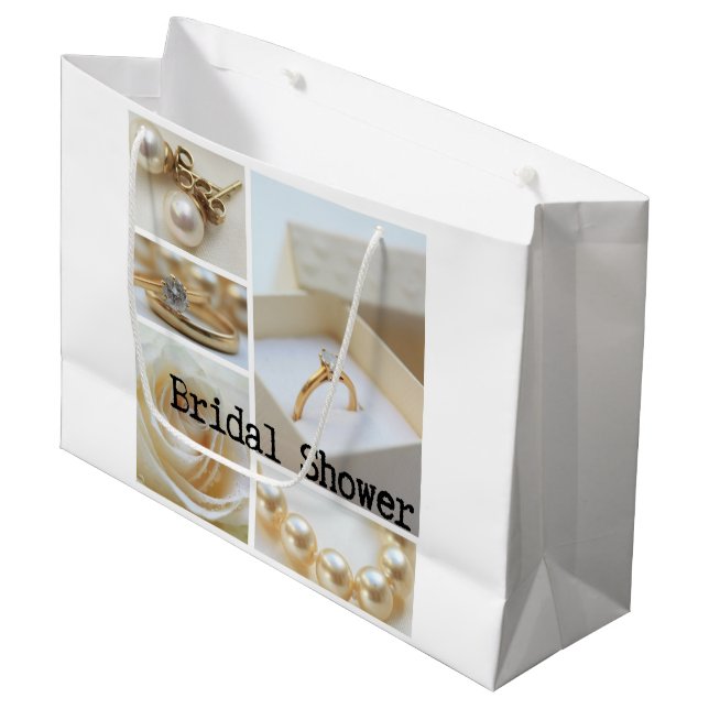 Brautparty Große Geschenktüte (Vorderseite Schrägansicht)