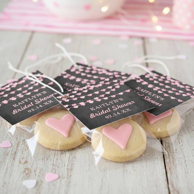 Brautparty "Hearts" für String-Liebe ändern Geschenkanhänger (Von Creator hochgeladen)