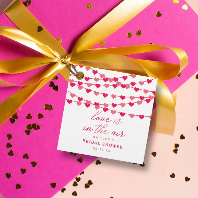 Brautparty "Hearts" für String-Liebe ändern Geschenkanhänger (Von Creator hochgeladen)