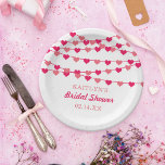 Brautparty "Hearts" für String-Liebe ändern Pappteller<br><div class="desc">Feiern Sie stilvoll mit diesen modernen und sehr trendigen Brautparty- oder Hochzeitszeitung-Tellern. Dieses Design lässt sich leicht mit Ihrer speziellen Veranstaltungssprache personalisieren und Ihre Gäste werden begeistert sein,  wenn sie diese fabelhaften Teller sehen. Matching-Elemente finden Sie in der Auflistung.</div>
