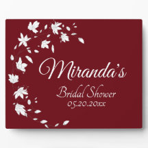 Brautparty Herbst Wein & Weißes Blumen